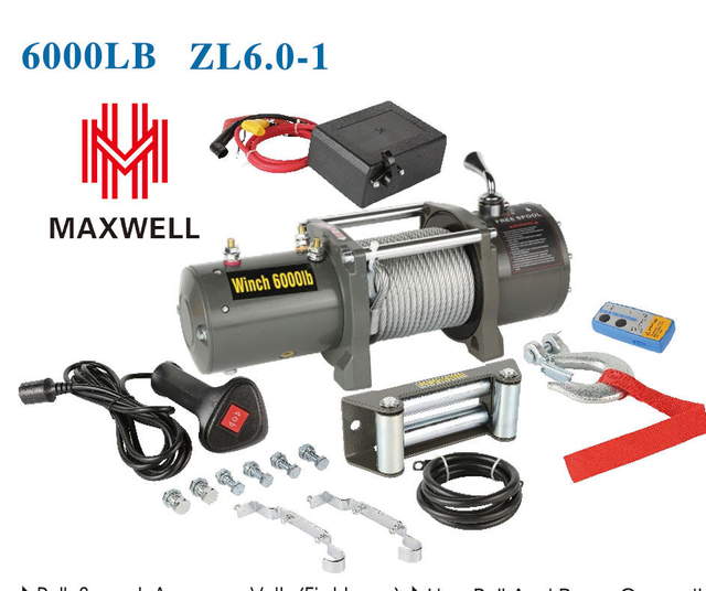 off Road Electric Car Winch Hoist 4X4 4WD SUV Auto Electric Winch with Steel Cable